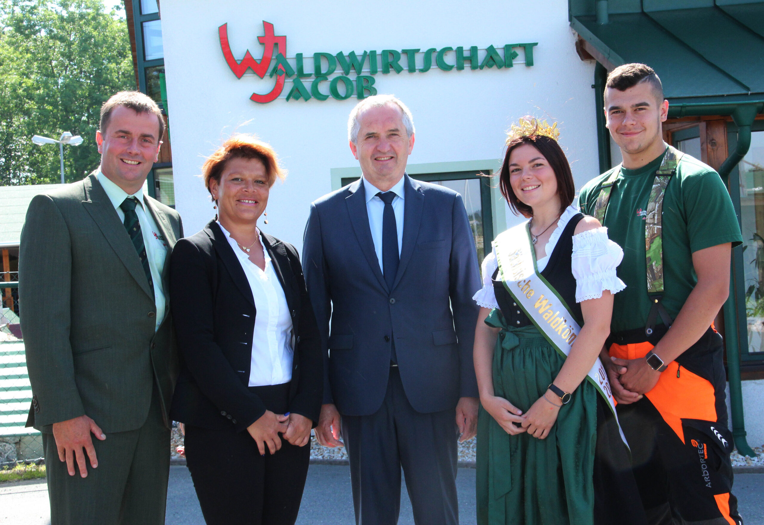 Besuch von Staatsminister Thomas Schmidt bei Wald Jacob