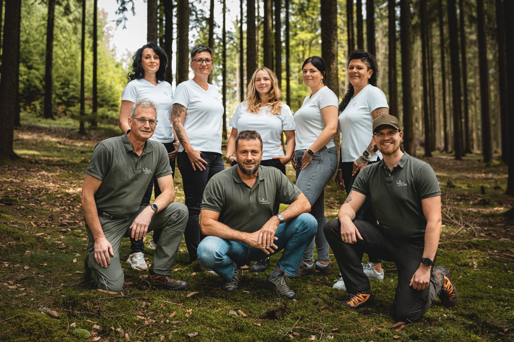 Das Team der Verwaltung von Wald Jacob im Wald
