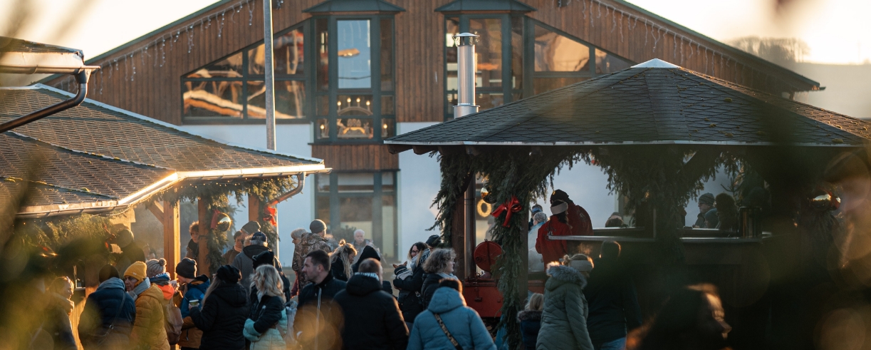 Besucher in der Wald Jacob Weihnachtswelt